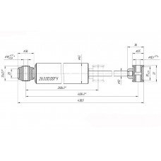 Амортизатор гидравлический, телескопический, газонаполненный