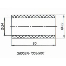Шланг Ø24хØ32х60мм (S800ER-13030001)