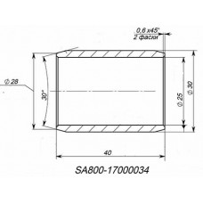 Втулка КПП 25х30х40мм (SA800-17000034)