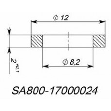 Шайба  8.2x12x2мм, сталь (SA800-17000024)