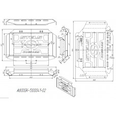 Решетка радиатора Гепард (сталь) A800GK-1300041-02.окраш. (JU125205)