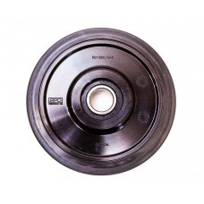 Ролик обрезиненный D165 мм c подшипником 6205 Peer Bearing и стопорным кольцом (R0165K-1-001F) (R0165K-1-001F)