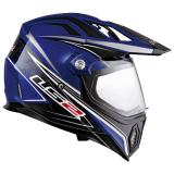 Шлем кроссовый MX453 GEARS gloss blue